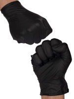 10 Stck Latex Handschuhe schwarz