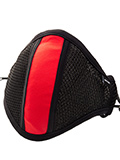 Face Mask with Filter - Black/red